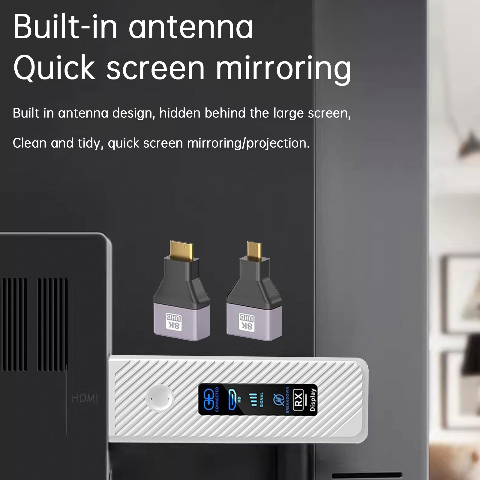 HDMI Wireless Screen Projector HD Video Transmitter Receiver Same Screen Device