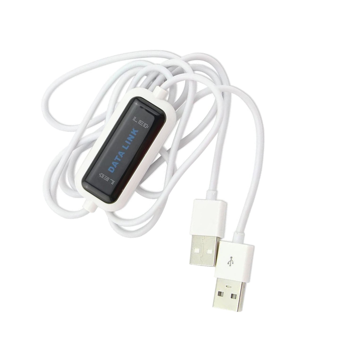 USB 2.0 PC-to-PC Data Transfer Cable, Driver-Free Link for Easy File Sync & Migration Between 2 Windows Computers