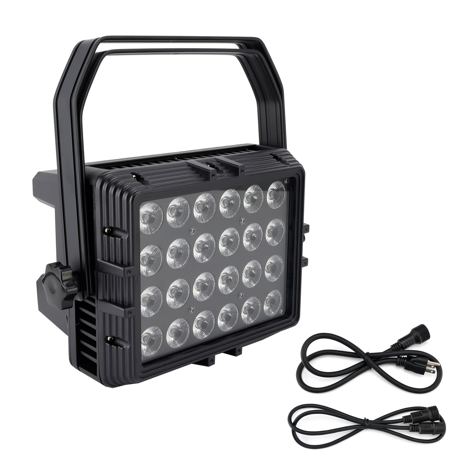200W LED Flood PAR Light – 24x15W 6-in-1 RGBWA+UV Waterproof Stage Wash Lighting for Outdoor Events
