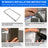 2 Pcs DA97-12522J Freezer Door Gasket for Samsung Refrigerator AP5623489 3973455