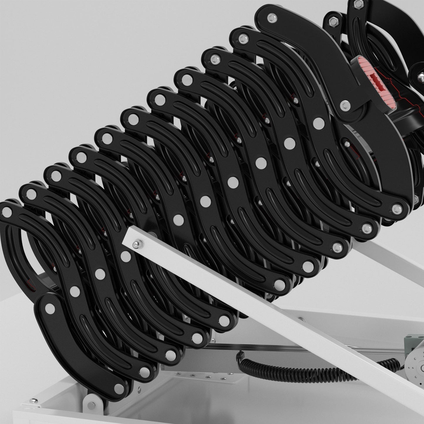 11 Steps 3m Electirc Attic Ladder Aluminum Folding With Remote Loft 31.5*35.4inch