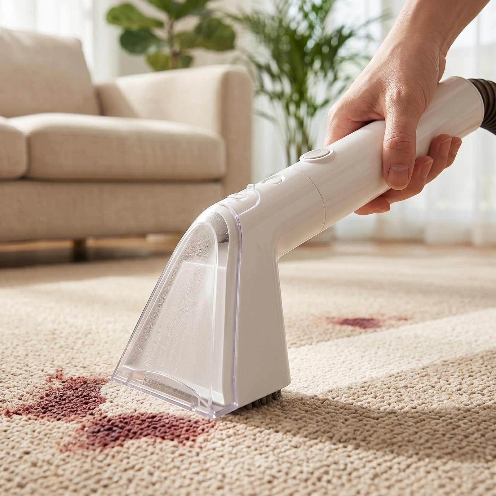 1700W High Power Steam Cleaner Portable Carpet and Upholstery Stain Remover