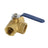 3-Way Ball Valve Female T Port Lever Handle Made Of Forged Brass