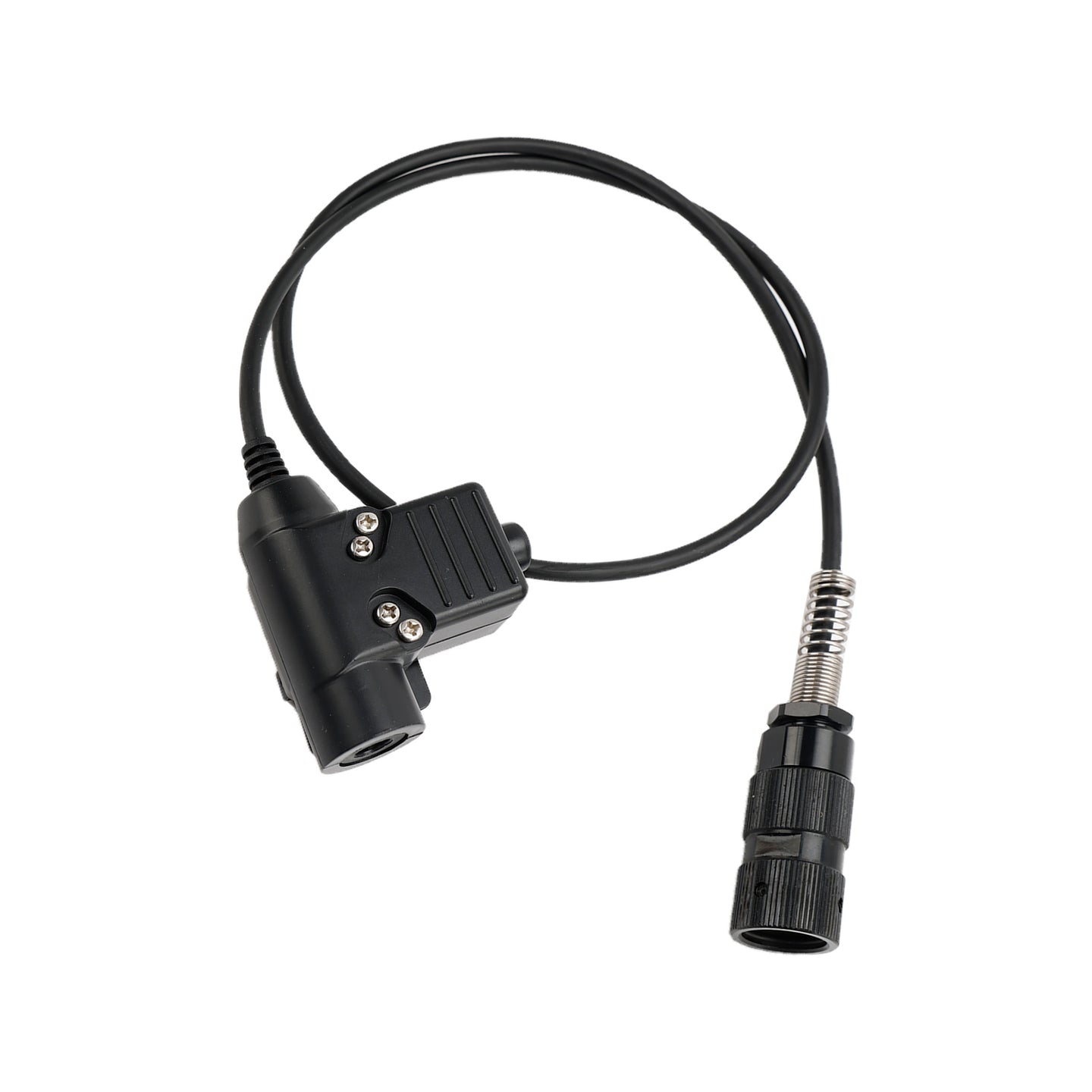 For AN/PRC148 PRC152 U329 6-Pin U94 PTT 7.1-C8 Rear Mount Plug Tactical Headset