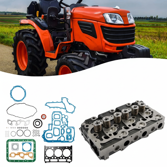 Complete Engine Cylinder Head Assembly for Kubota D1703 Engine – Fits Bobcat 238 325 Excavator
