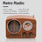 Retro Bluetooth Speaker – Vintage Style Mini Radio with Multifunction Music Player for Home & Travel