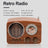 Retro Bluetooth Speaker – Vintage Style Mini Radio with Multifunction Music Player for Home & Travel