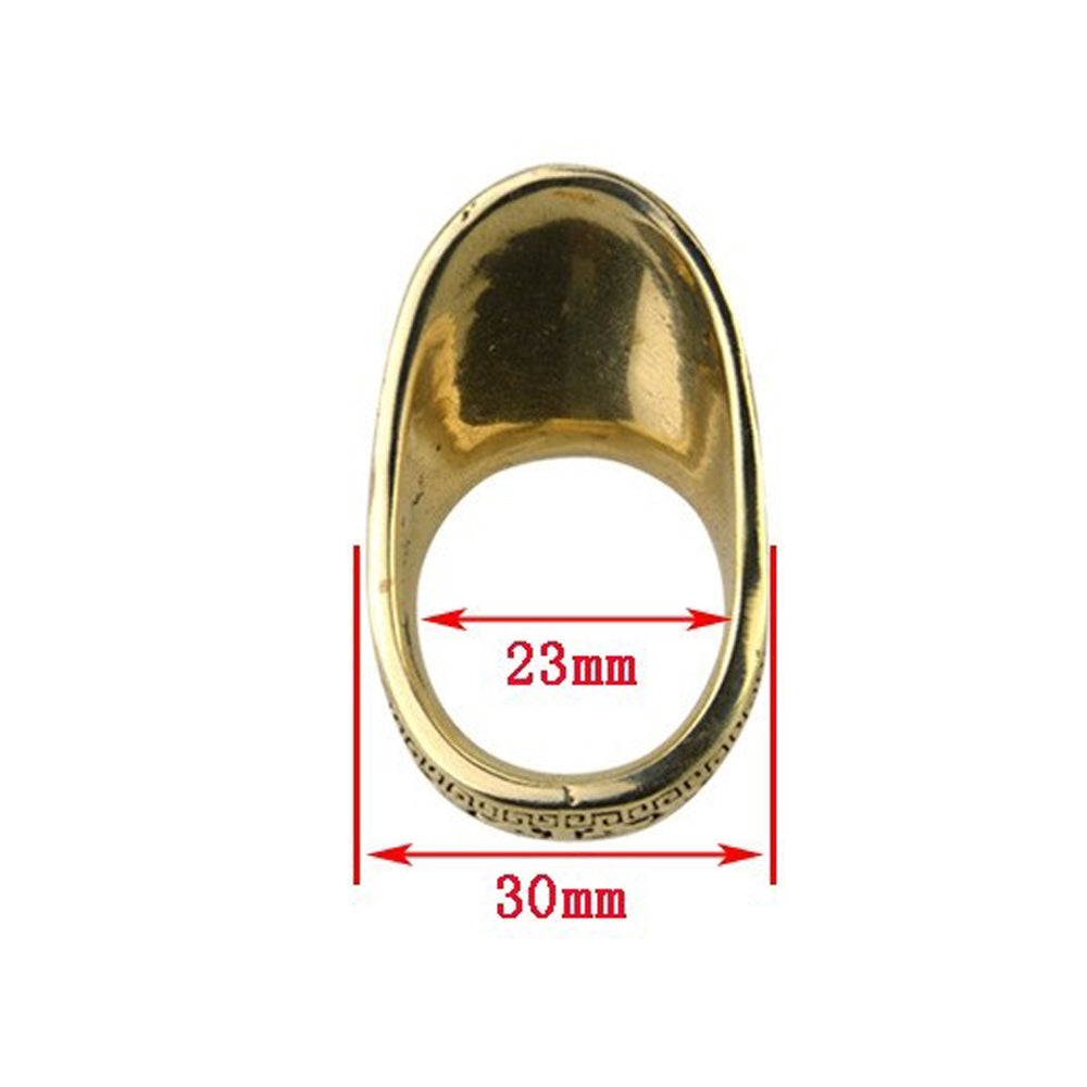 Archery 23mm Copper Thumb Ring Finger Guard Protector Gear Bow Hunting