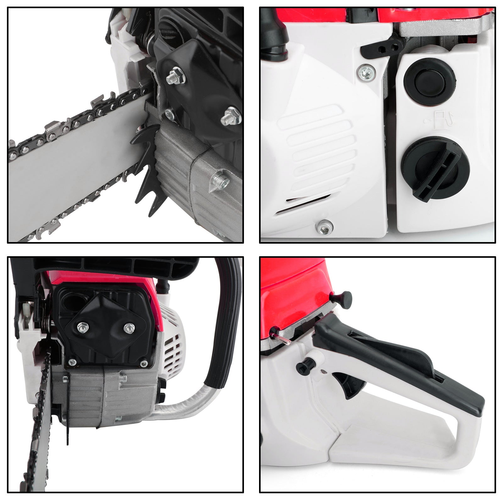 22-Inch 52CC Gas Chainsaw with Aircraft-Grade Aluminum Protection & Anti-Vibration Handle