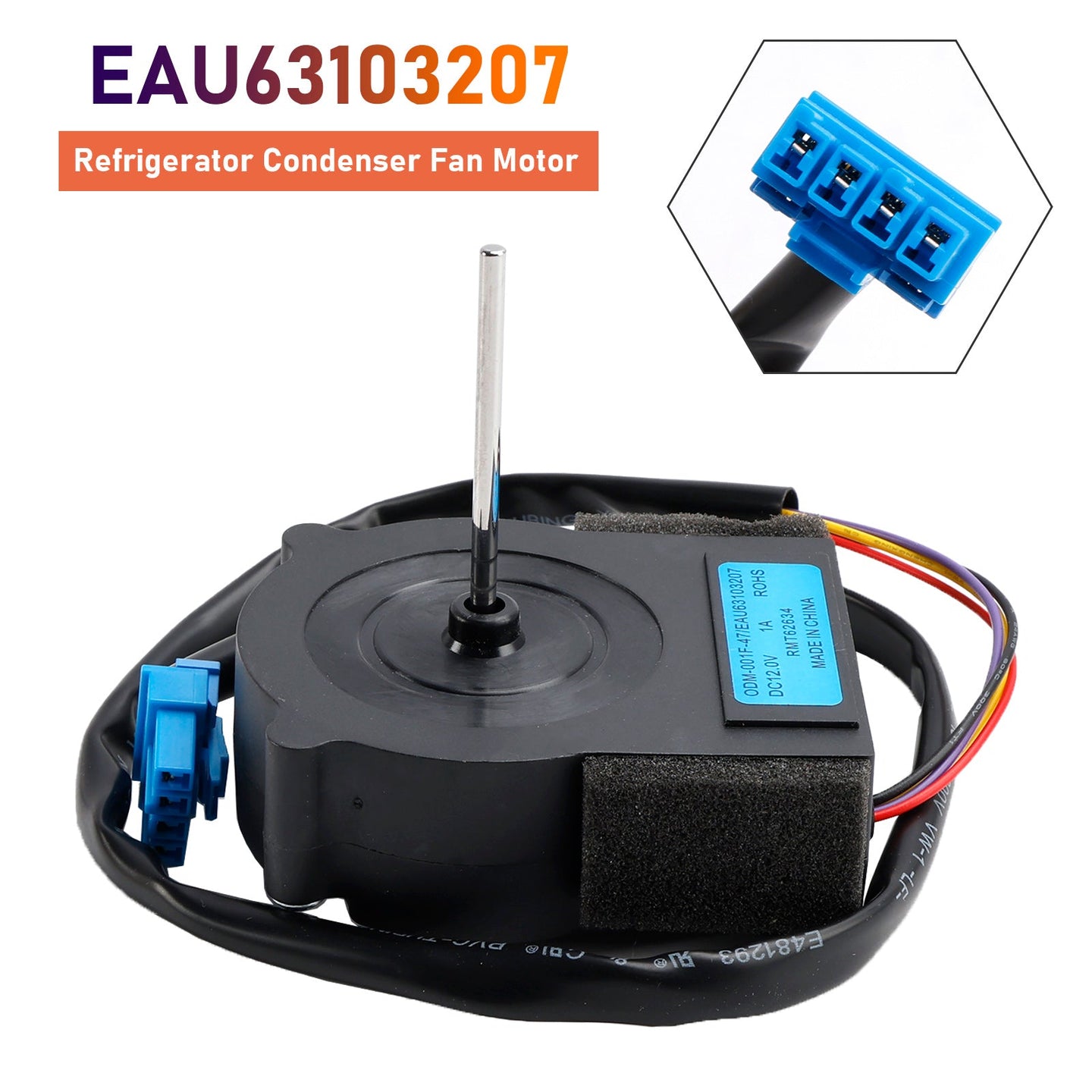 EAU63103207 Refrigerator Condenser Fan Motor for LG Kenmore Refrigerator