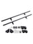 6.6FT Round Tube Rolling Library Sliding Ladder Hardware Kit with Brake
