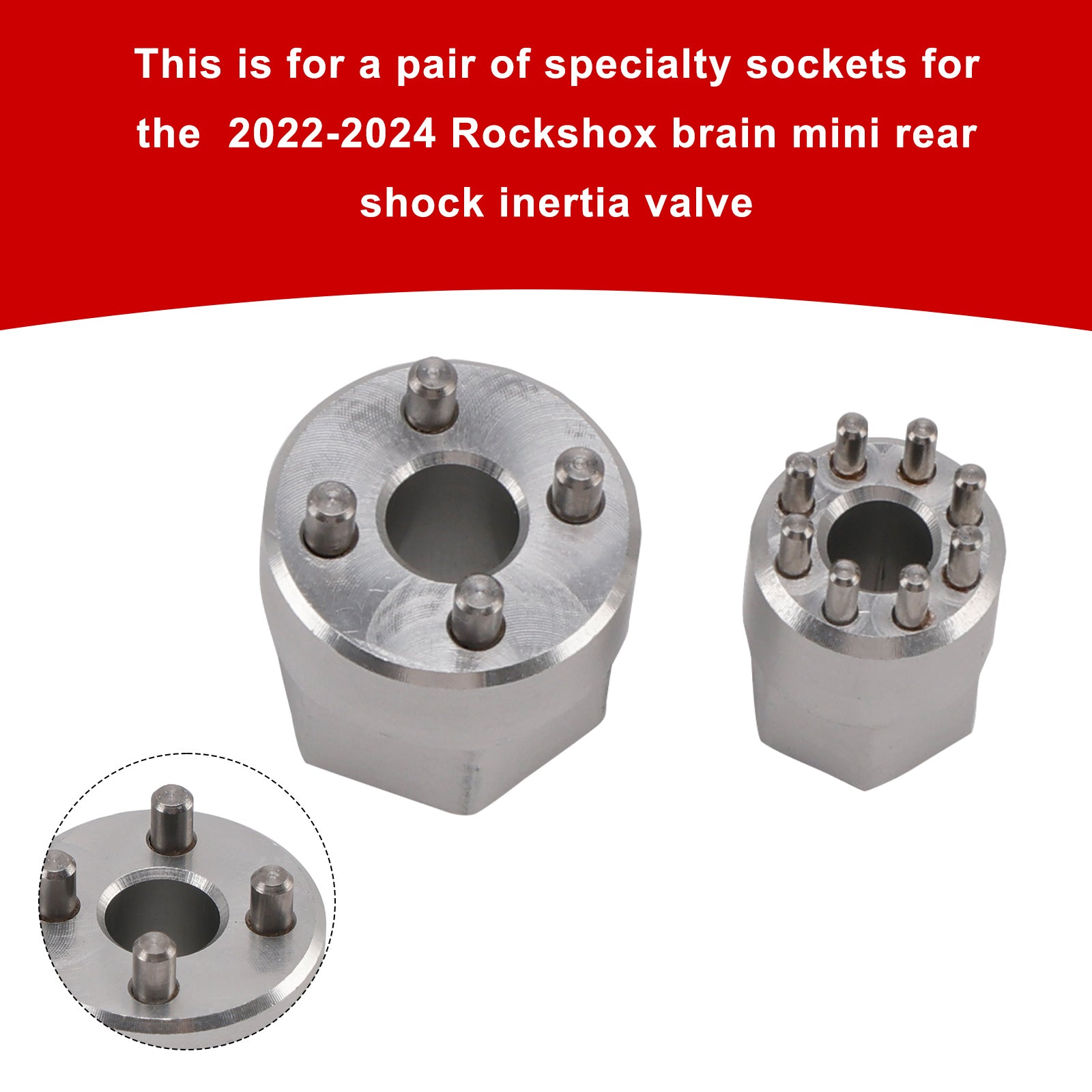 RockShox Brain Inertia Valve Tool 2022-2024–Socket Set for Specialized MINI Shock