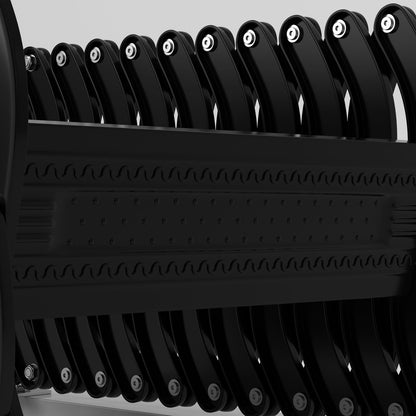 12-Step Folding Attic Ladder for 27.6" x 23.6" Wall Opening, 600 lbs Capacity Pull-Down Loft Stairs, up to 9.84ft Ceiling Height (Black)