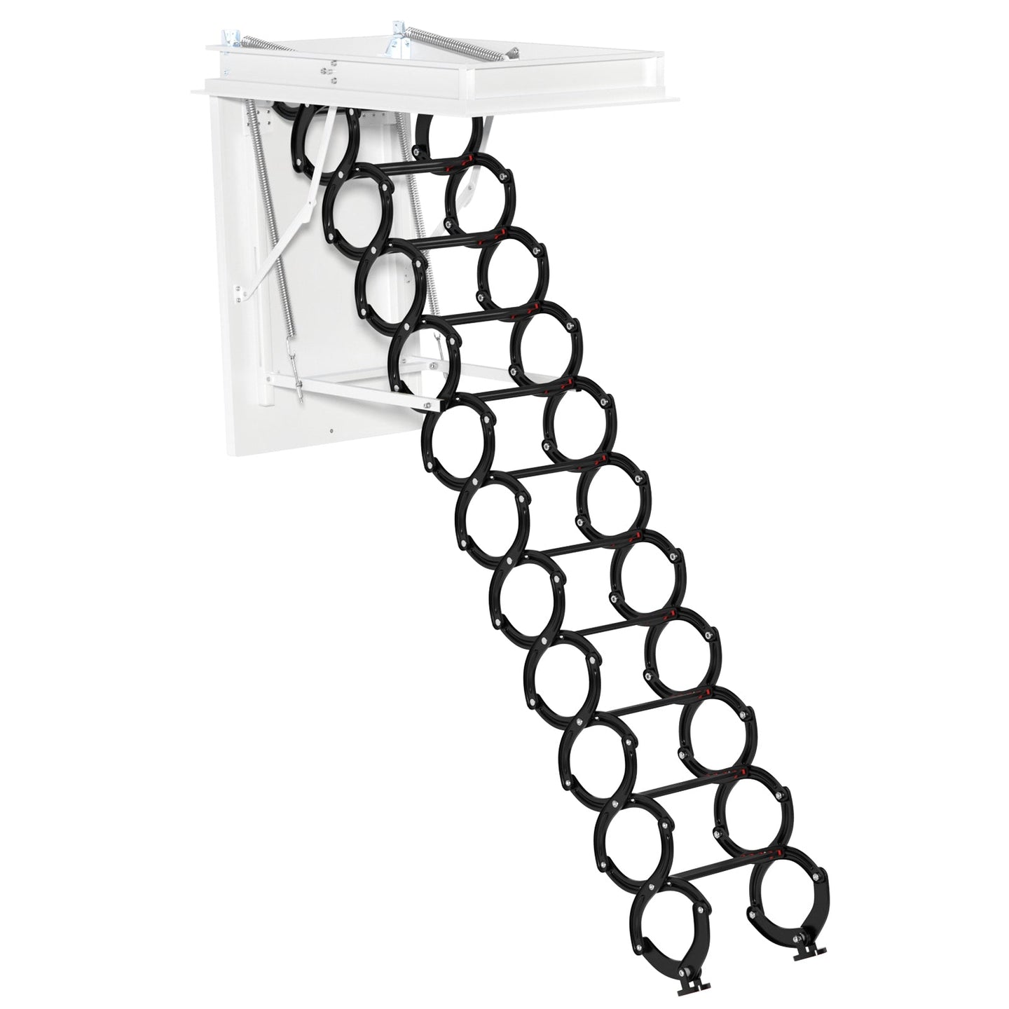 Upgraded 11-Step 3m Loft Attic Ladder – Folding Pulldown Ceiling Ladder 39.4×27.6 inch