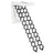 Upgraded 11-Step 3m Loft Attic Ladder – Folding Pulldown Ceiling Ladder 39.4×27.6 inch