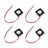 4x Brushless DC Cooling Blower Fan 5V 0.12A 2507S 25x25x7mm Sleeve 2 Pin Wire