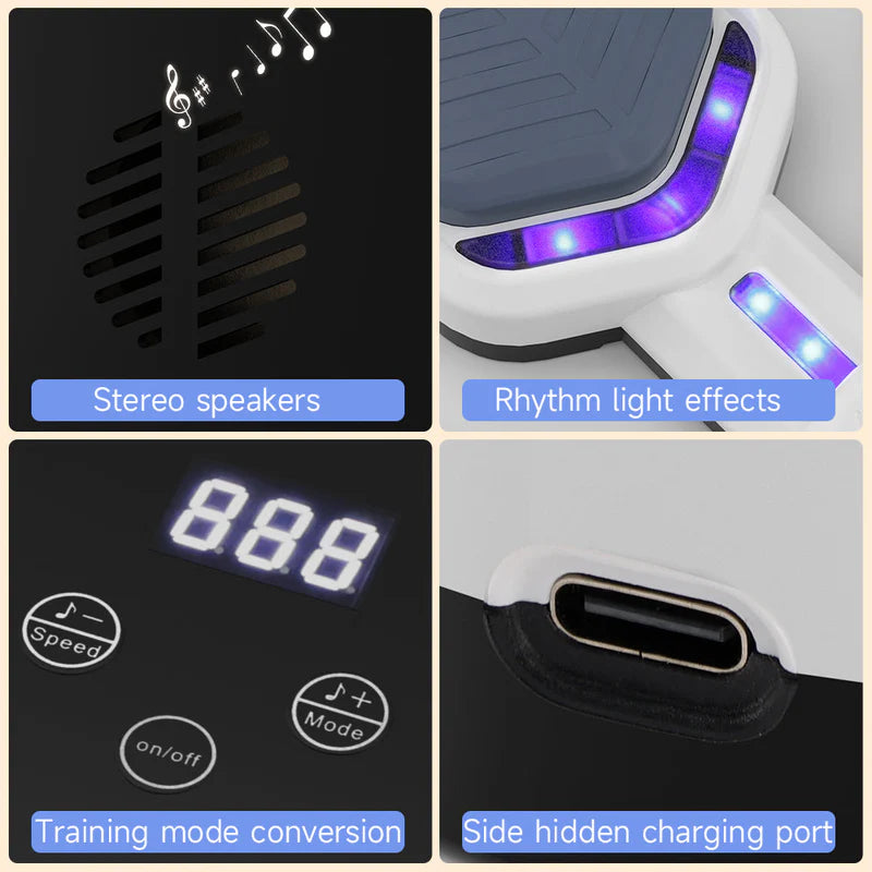 Bluetooth Smart Music Boxing Machine – Wall-Mounted Reflex & Fitness Trainer for Home, Office & Gym