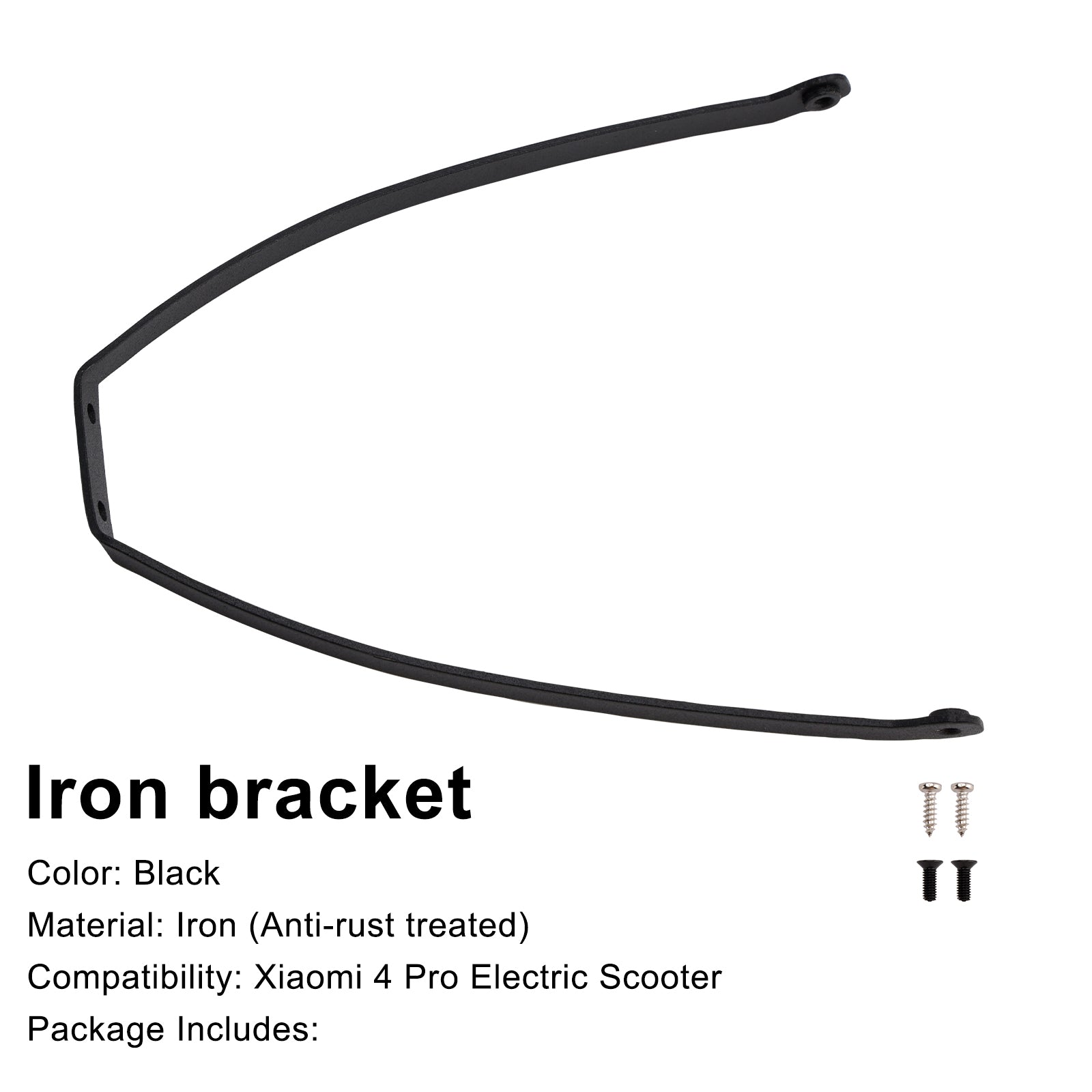 Rear Bracket with Screws Rear Mudguard Support for  Xiaomi 4Pro E-Scooter