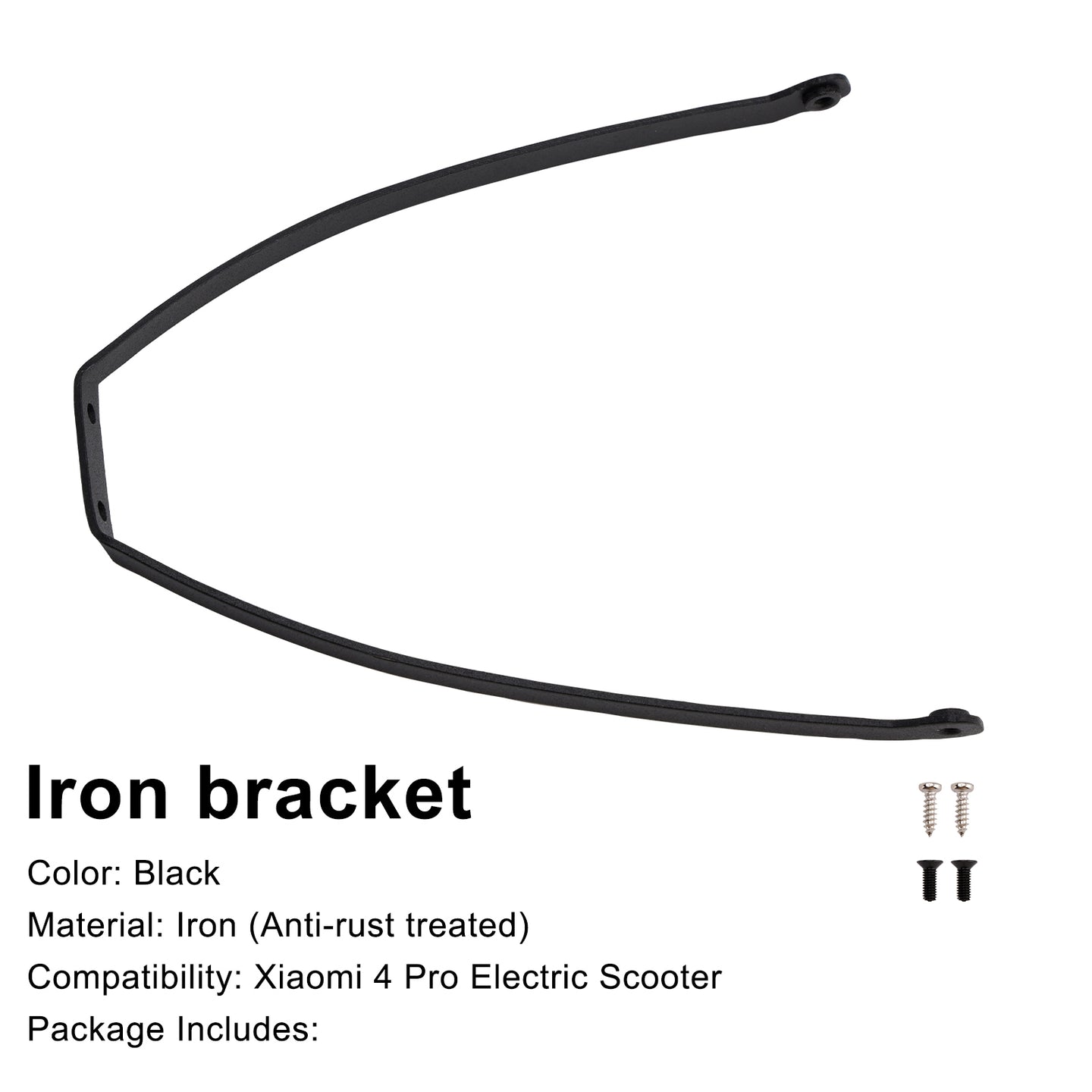 Rear Bracket with Screws Rear Mudguard Support for  Xiaomi 4Pro E-Scooter