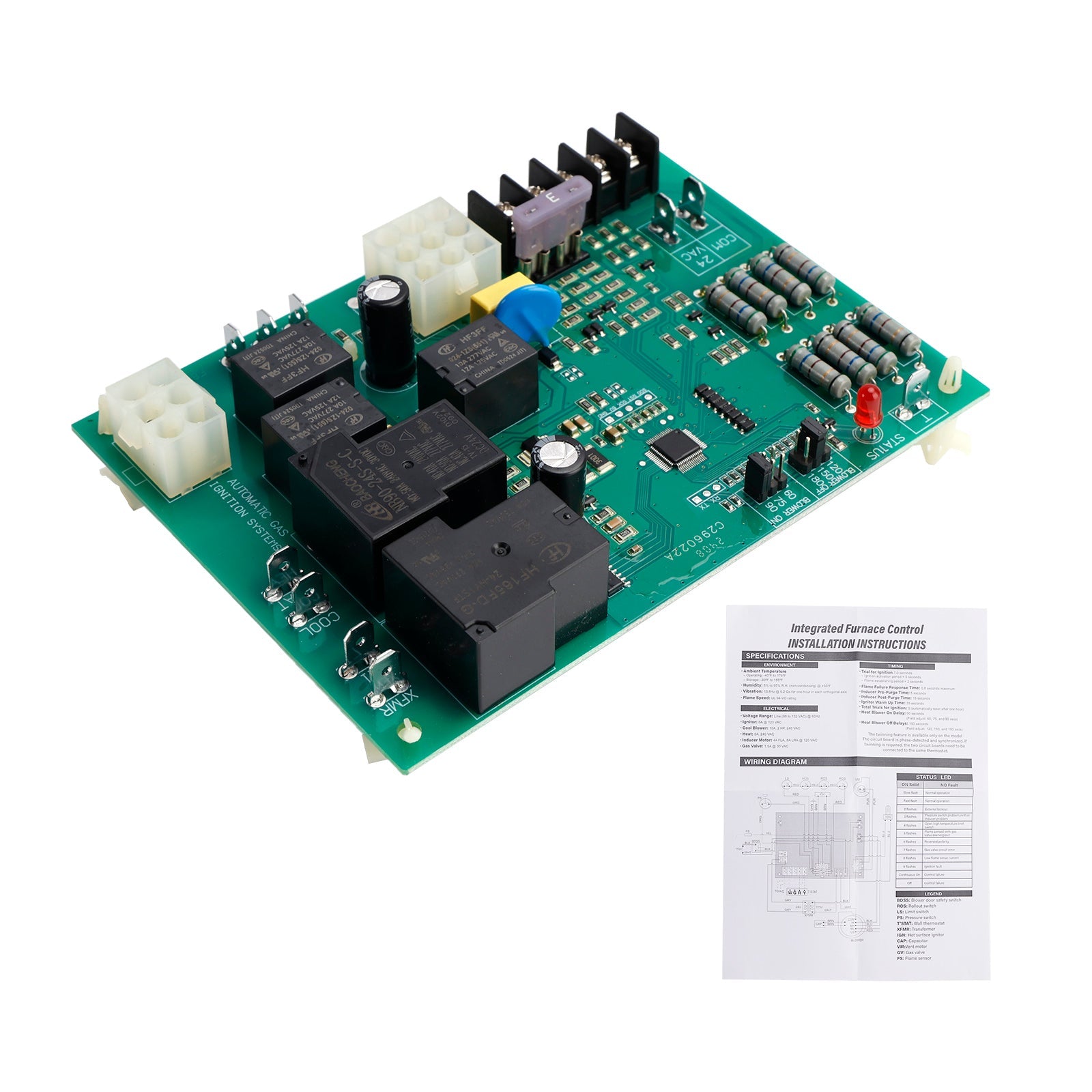 ICM280 Furnace Control Circuit Board for Goodman Control Board B1809906 B1809908
