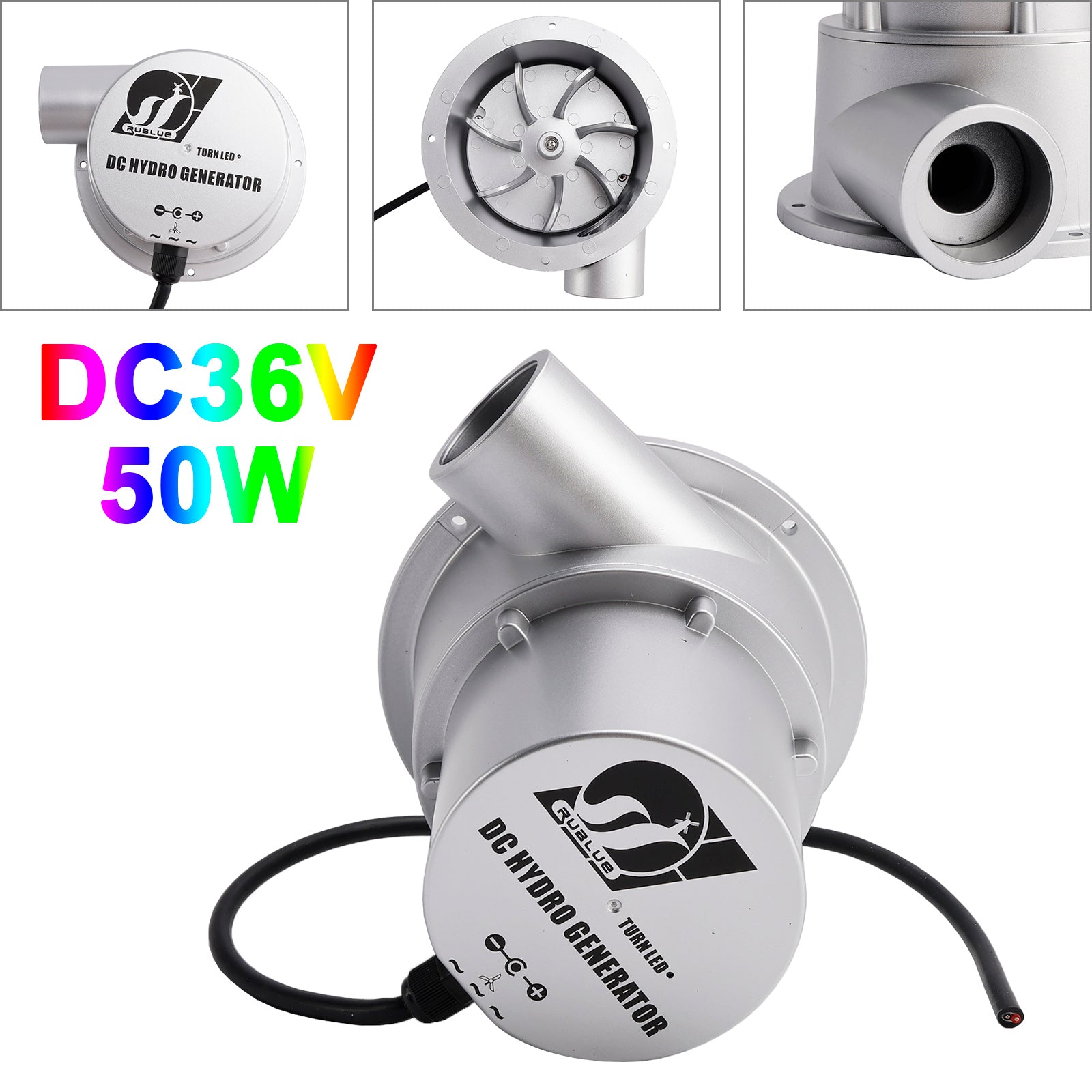 Small Hydroelectric Generator DC18V/36V 36W/50W High Efficiency Brushless Motor