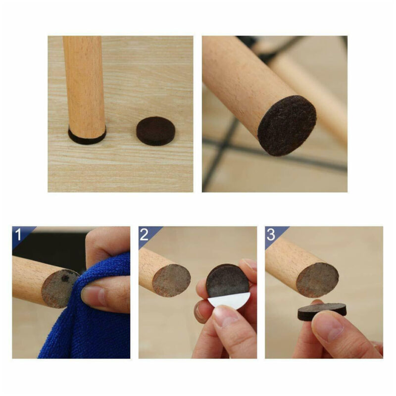 Furniture Felt Pads Square/Round Floor Protector Chair/Table Leg Sticky Back