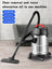 5 Gallon Stainless Steel Wet/Dry Shop Vacuum Cleaner 1800W with Powerful Suction & Large Capacity for Home & Commercial Use