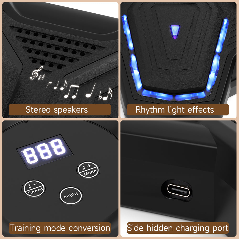 Colorful LED Music Punching Machine with Gloves – Bluetooth Boxing Trainer Wall-Mounted for Adults Perfect for Home & Office Workouts (Copy)