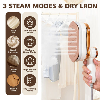 1200W Portable  LCD Steam Iron Machine Steamer Handheld Garment Clothes Ironing