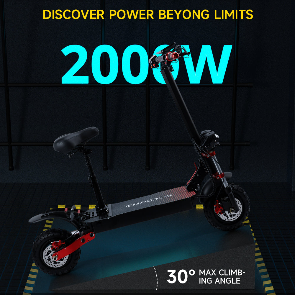 2000W 21ah off-road alloy electric scooter for adult With large display screen