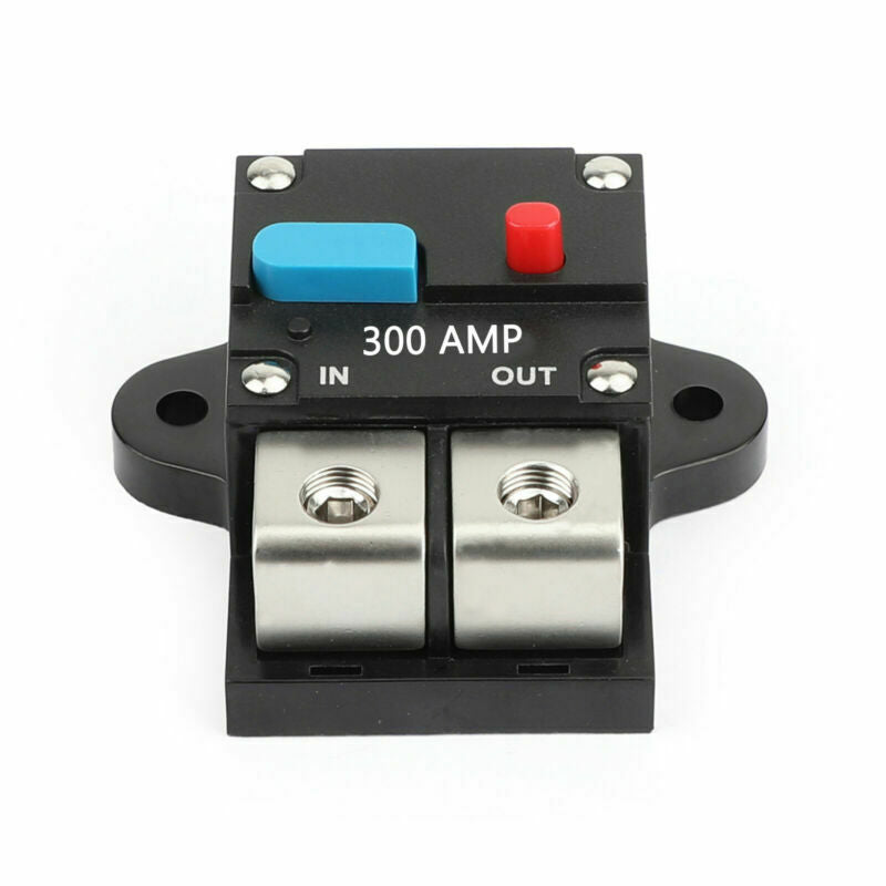 AMP Marine Insurance Car Circuit Fuse Audio Automatic Block 300A Reset Breaker