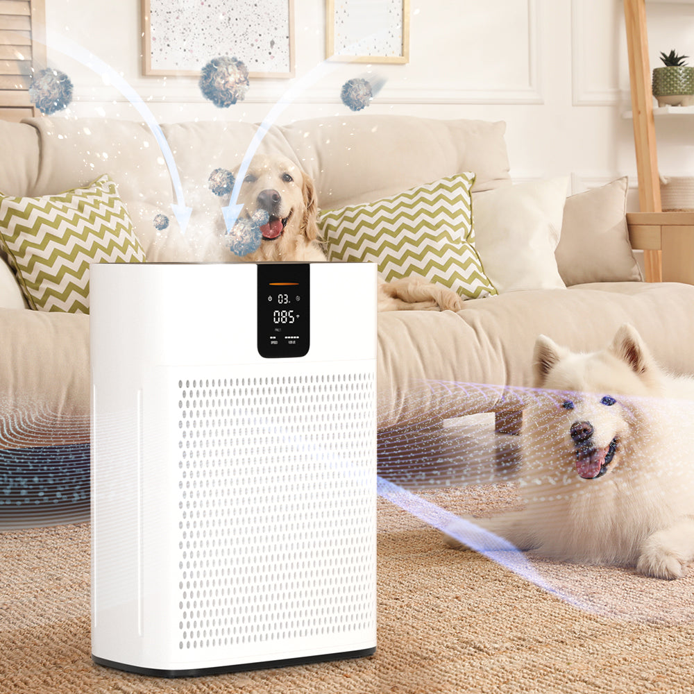 Large Room Air Purifier for 2400 Ft² with WiFi & Washable Filter, for Home Bedroom