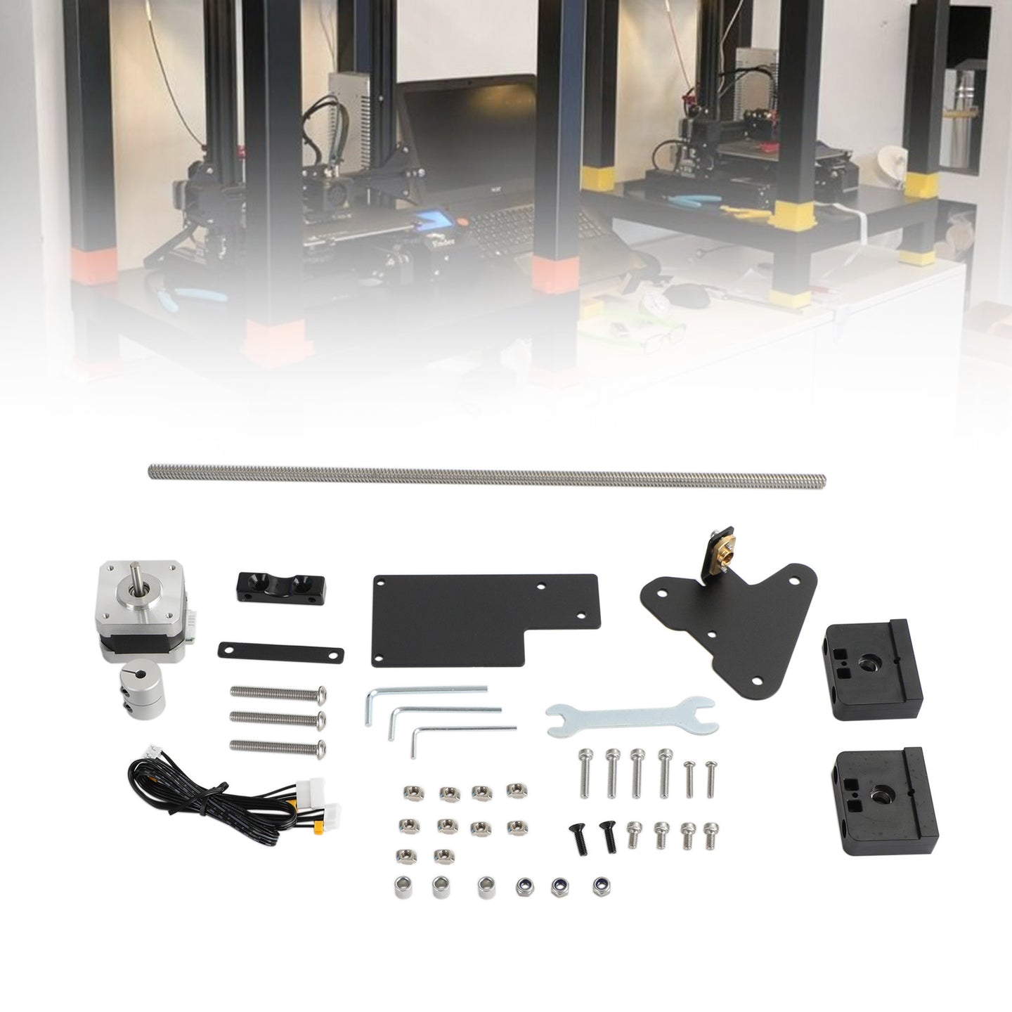 Upgrade Dual Z-Axis Screw Rod Module Lead Screw Kit for Ender-3 V2/Ender-3 Pro