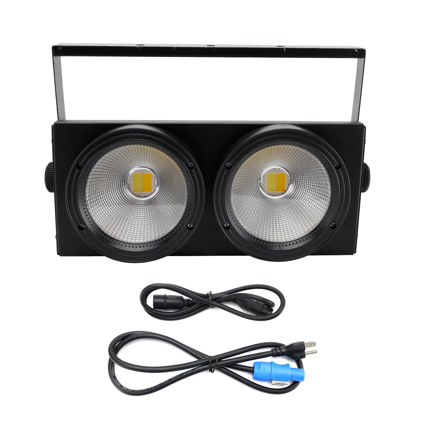 200W COB LED Par Light DMX Stage Lighting Warm Cool White Audience Blinder for DJ Disco Party Event Show