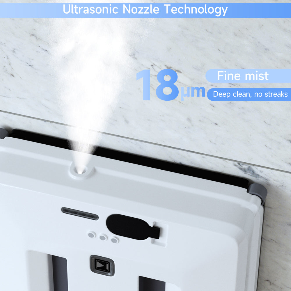 Smart Window Cleaning Robot with Auto Route Planning - for Home Window Glass Wiping