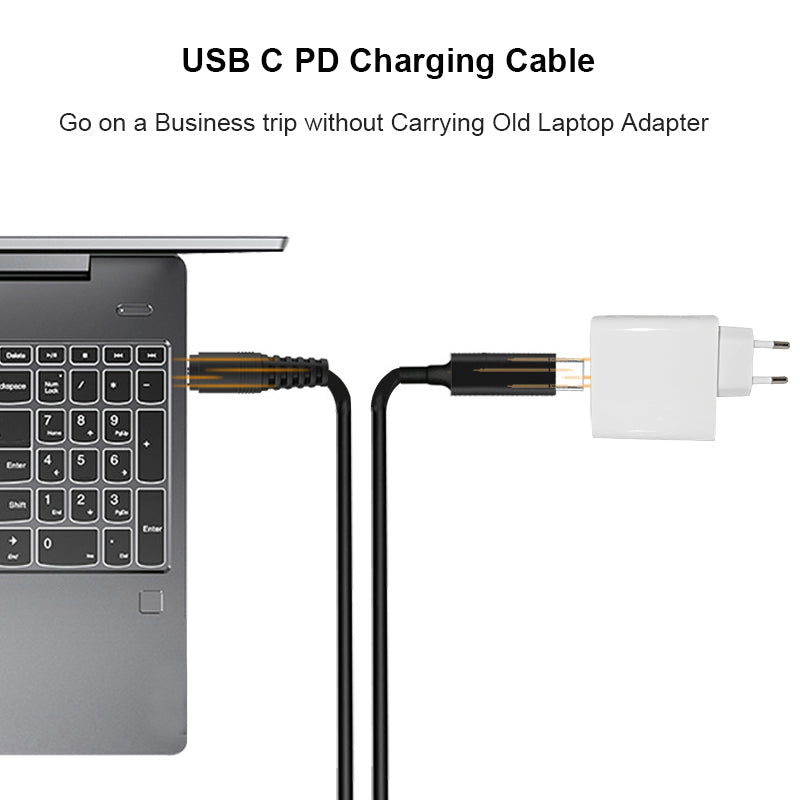 1.5m Type-C Connector PD Charger Cable 4.0*1.35mm Fit for ASUS Zenbook Vivobook