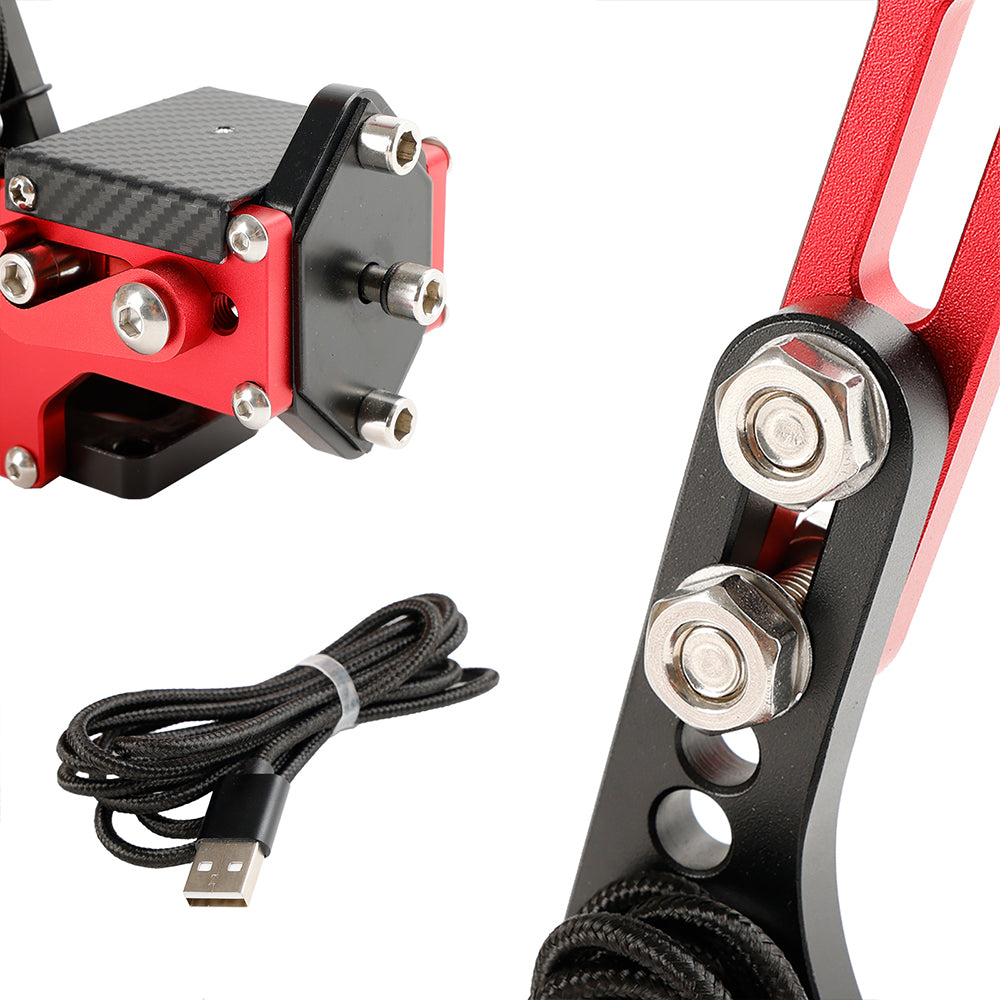 Racing Games Handbrake USB3.0 Kits for Steering Wheel Stand G29 G920 PC Red