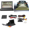 Car Rear Camera Parking Sensor Radar + Beeper + 4.3" LCD Fold Mirror Kit
