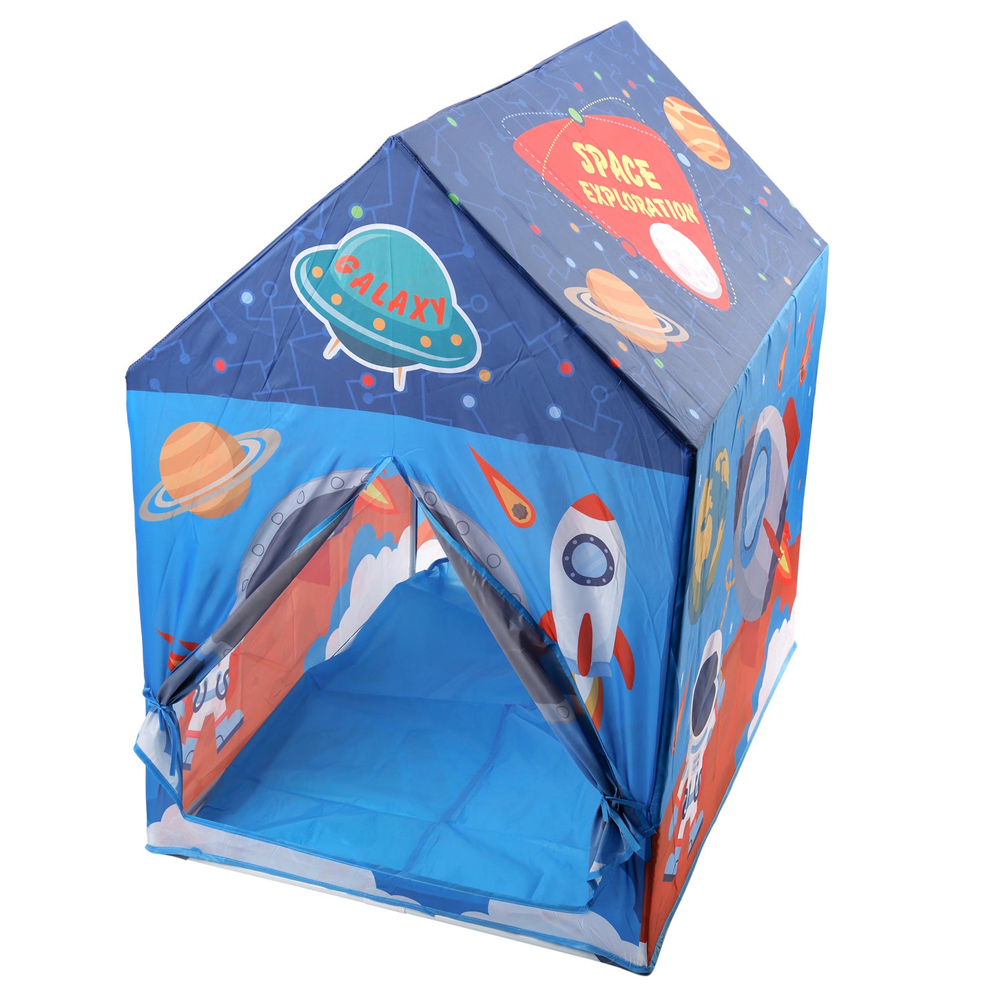 Rocket Ship Kids Play Tent for Toddlers, Boys & Girls, Large Indoor Outdoor Space Themed Playhouse & Toy House