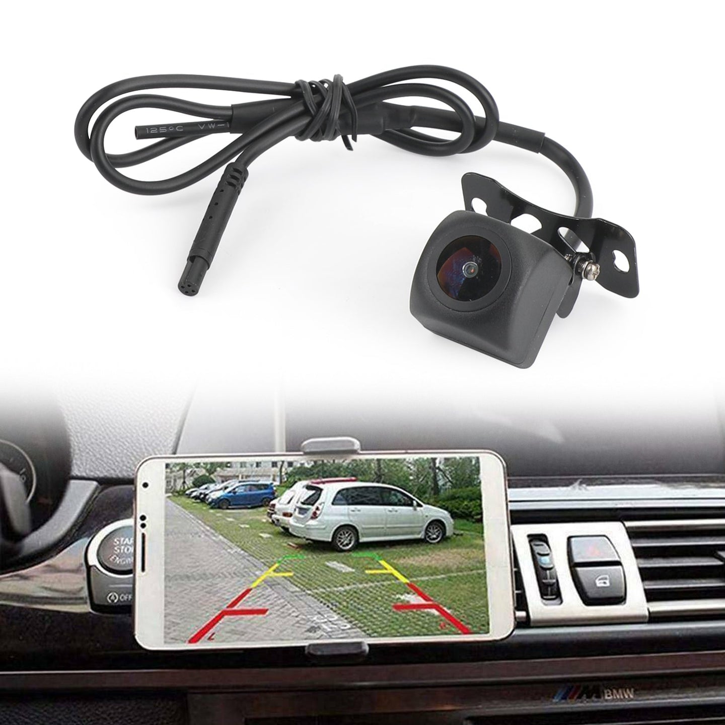 HD Wireless Car Rear View Backup Camera Fit For iPhone Android 175° Wide View (Copy)