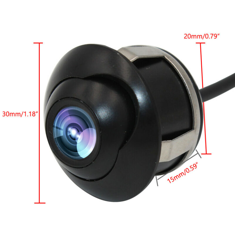 Universal Car Backup Camera Kit with Included Hole Saw, 170° Wide Angle, Night Vision, IP69K Waterproof