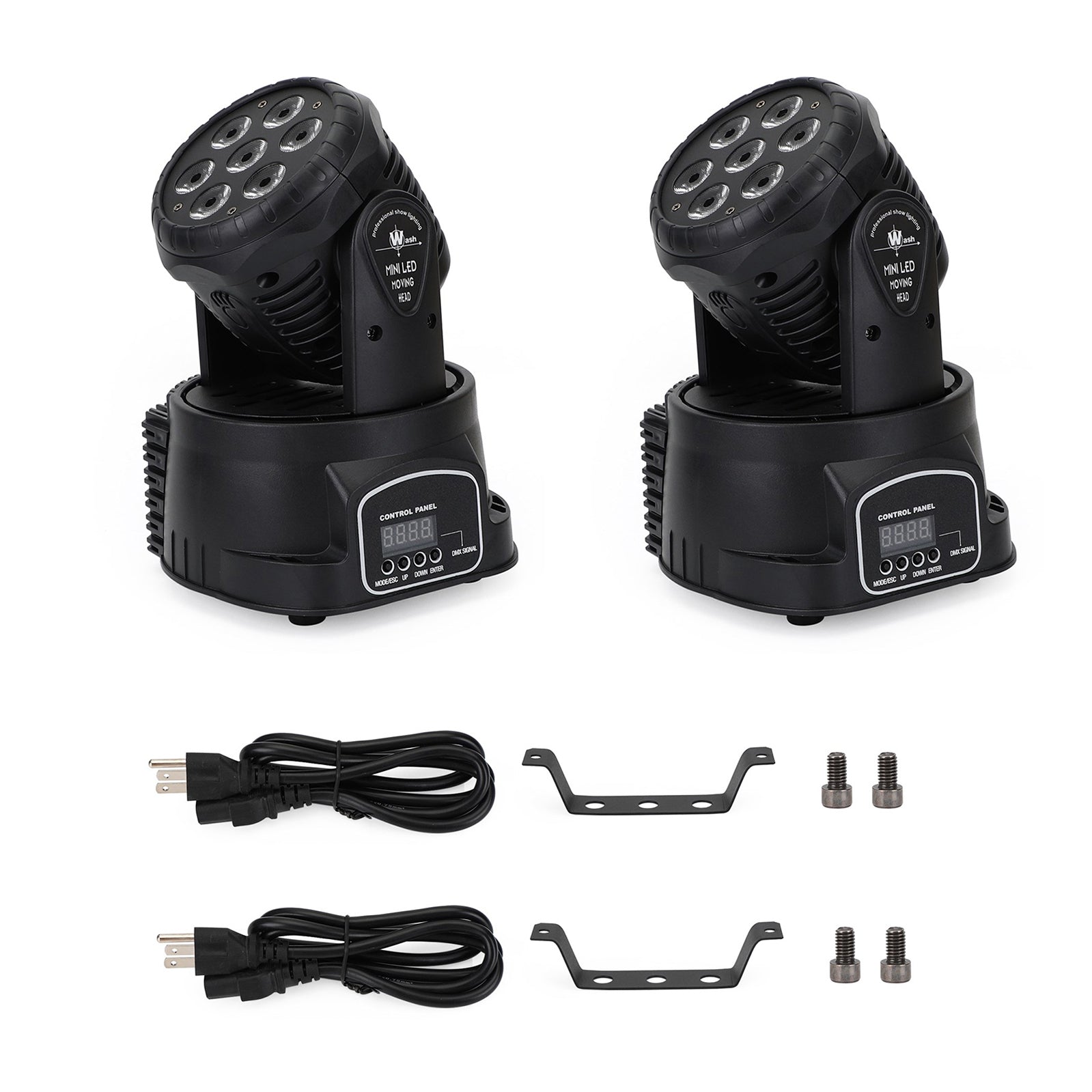 2Pcs 7 x10W Moving Head Stage Light 70W 7 LED RGBW DMX DJ Stage Party Lighting (Copy)
