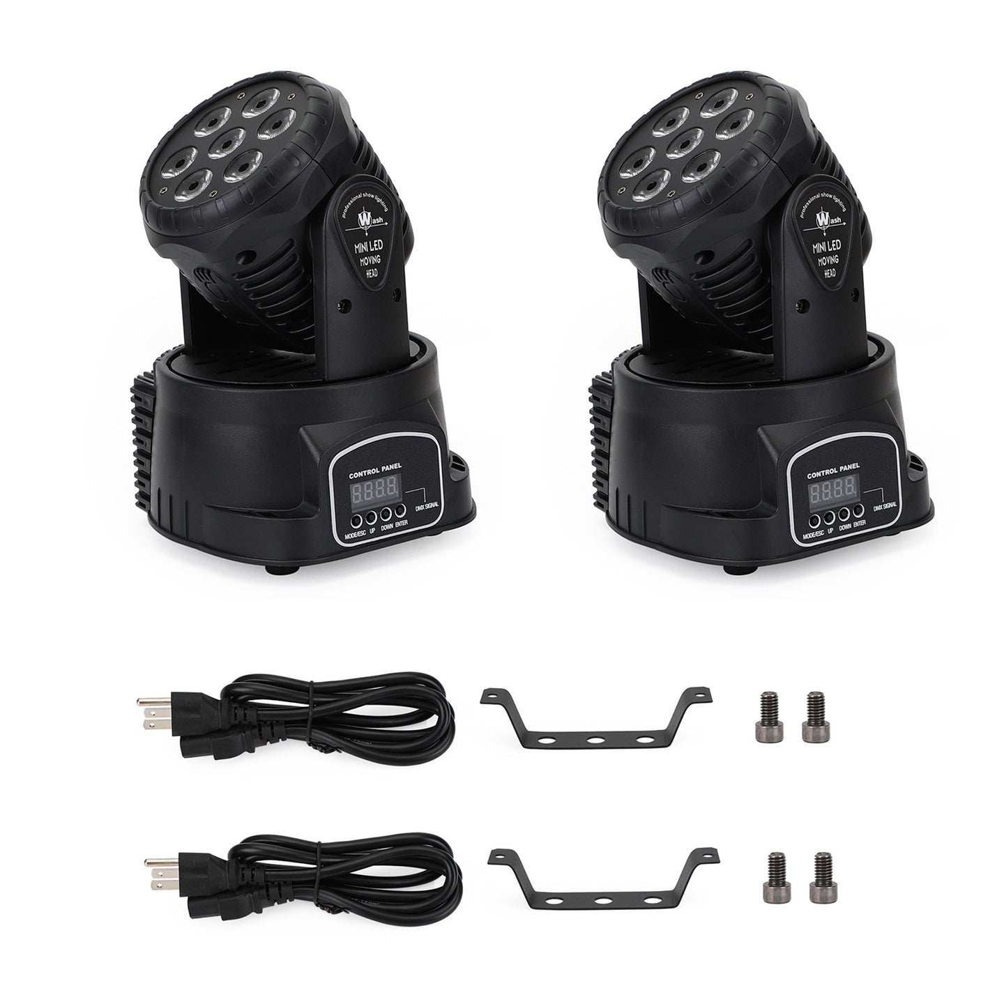 2Pcs 7 x10W Moving Head Stage Light 70W 7 LED RGBW DMX DJ Stage Party Lighting (Copy)