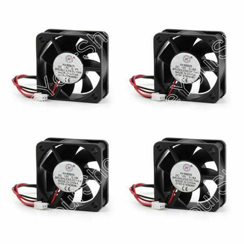 2 Cooling Computer PC DC Pin 50x50x20mm Brushless Fan F10 12V 5020s Wire 0.18A