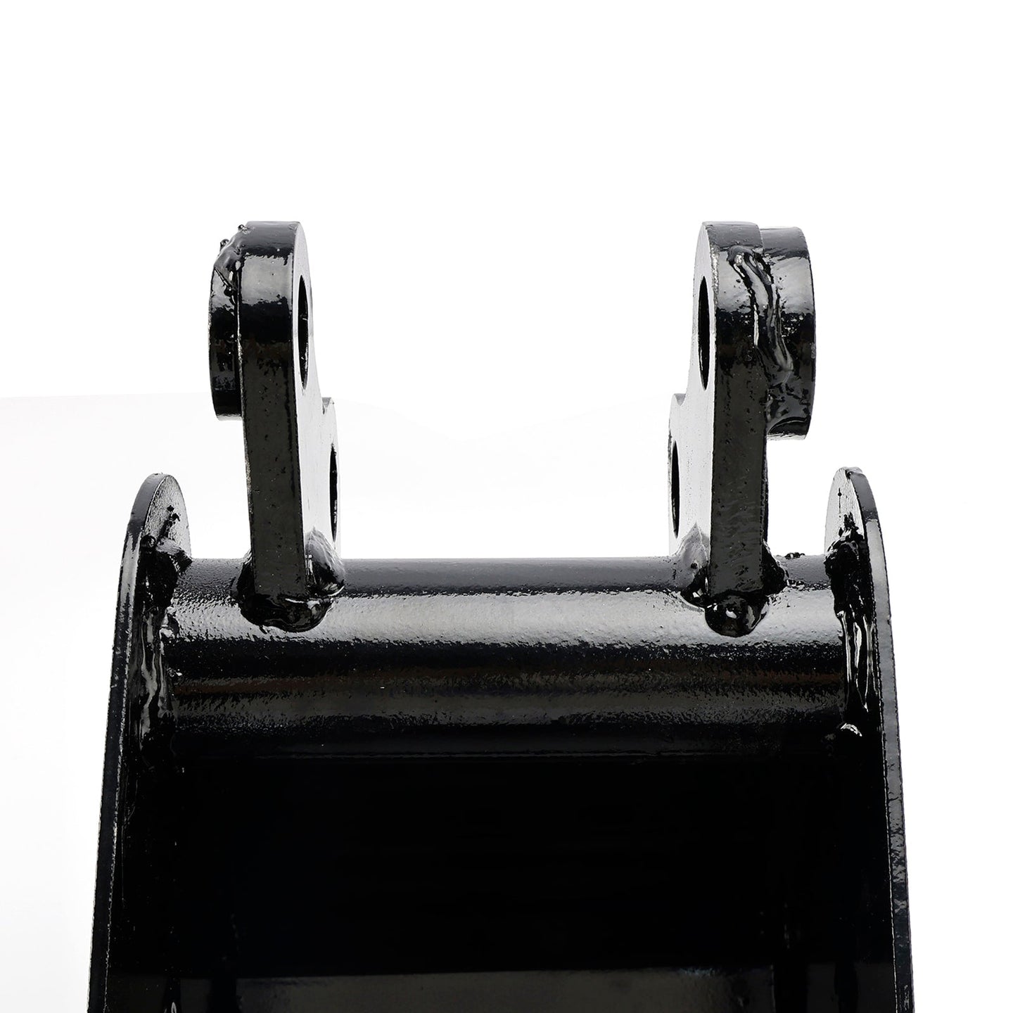 8" (200mm) Mini Excavator Trenching Bucket, 2-Tooth, Fits 25mm Pins, 90mm Pin Centers, 90mm Span