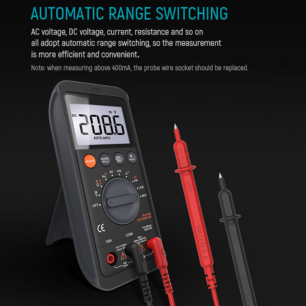 Digital Multimeter Tester – DC/AC Voltage, Current, Ohm, Continuity & Amp Meter