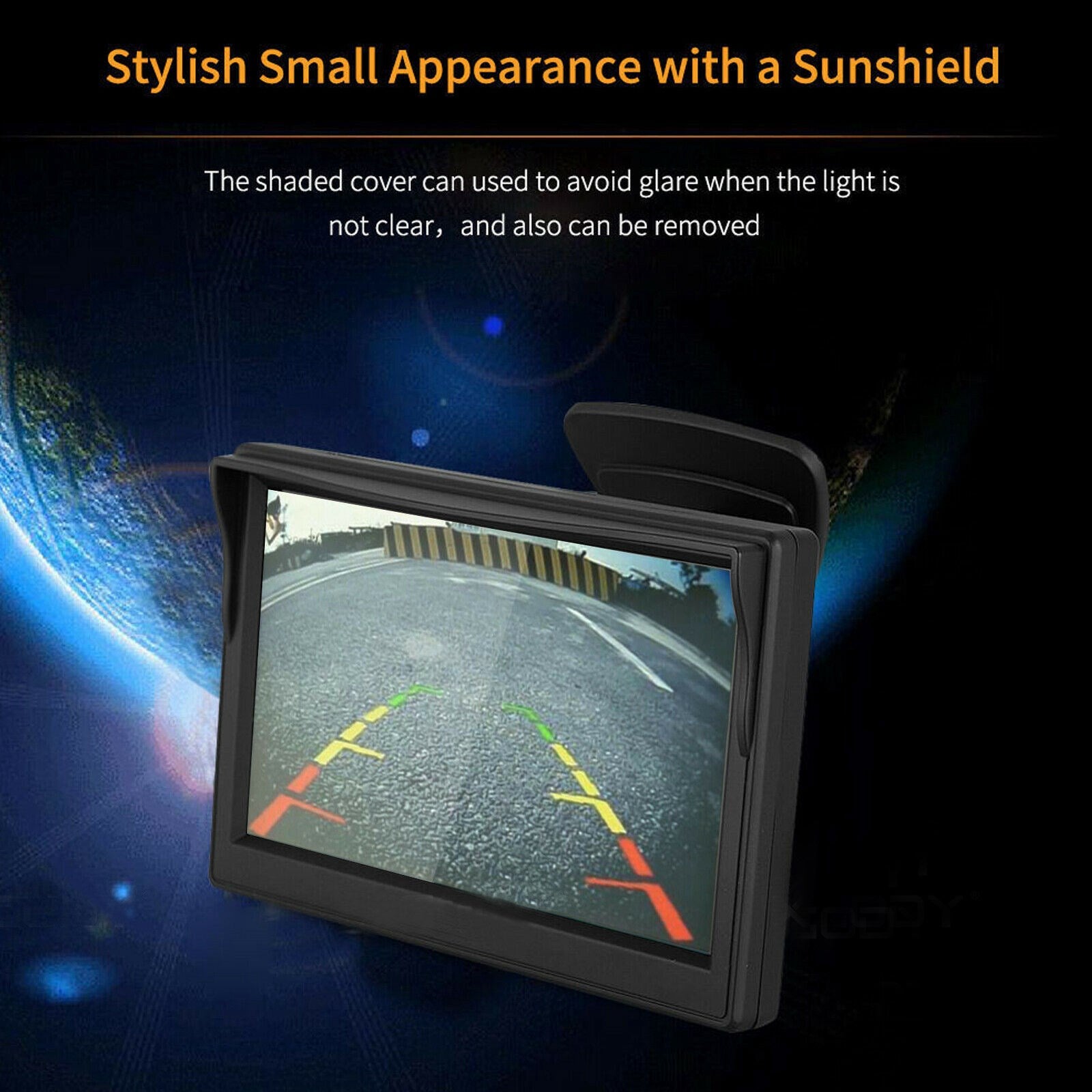 5 inches 2 In 1 TFT LCD Car Monitor + Universal Car Rear View 4LED Camera Kit