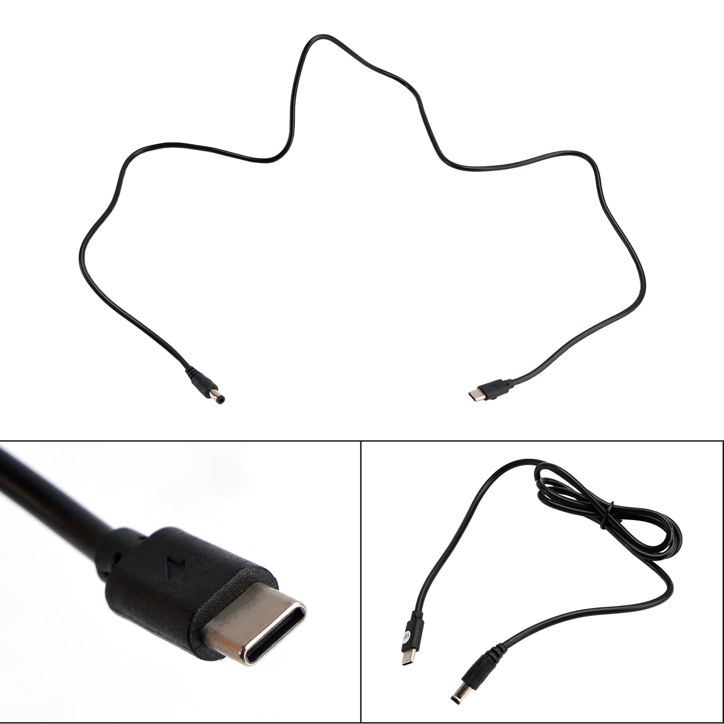 15 Volt USB to 15V Adapter 5.5mm*2.5mm 1m 39.37inches PD Charger Cord Cable