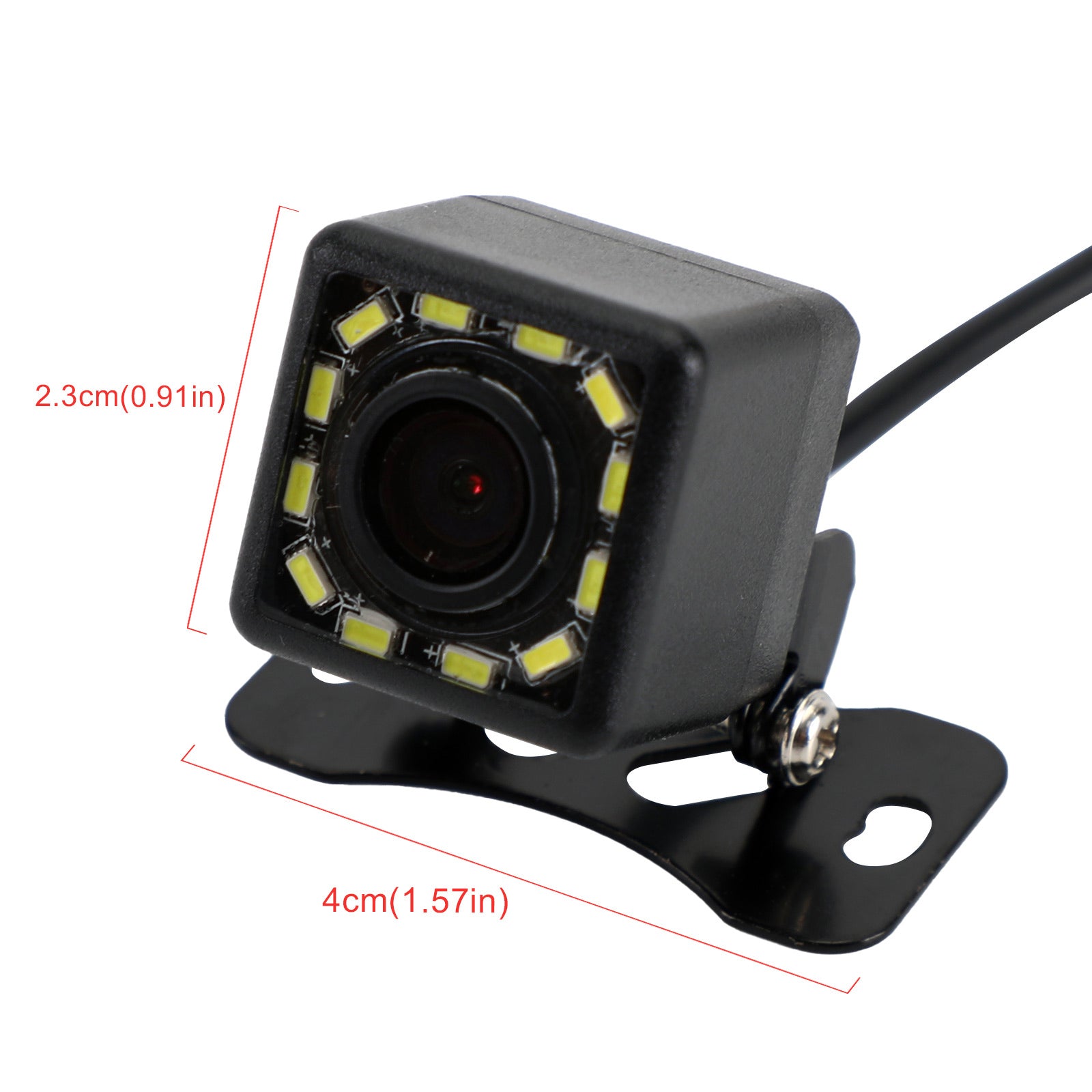 Wireless 12Led Dynamic Trajectory Parking Line Reverse Backup Camera Night View