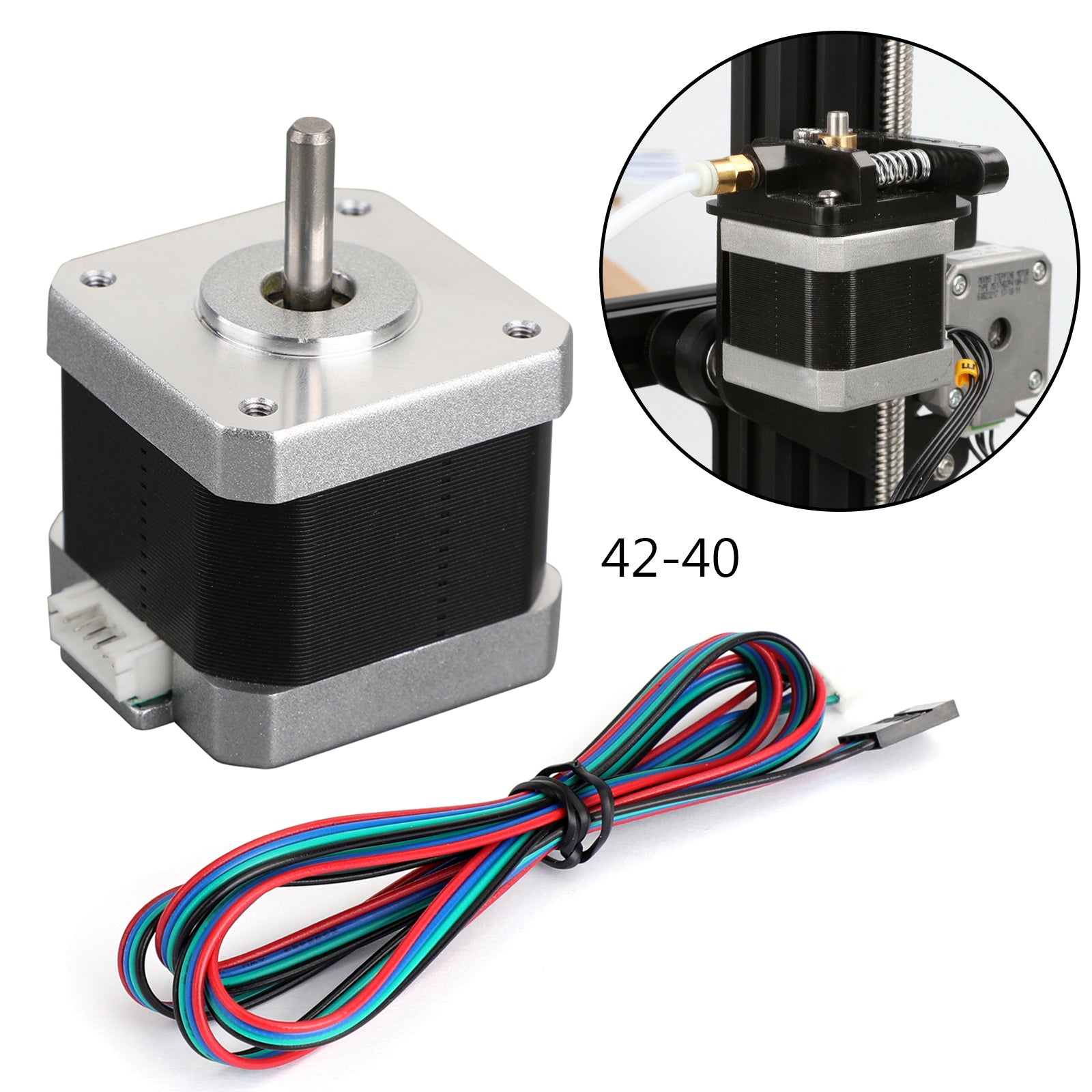 Areyourshop 3D Printer 42-40 1.0A X/Y/E-axis Stepper Motor For 3D Creality Ender 3 Pro CR-10